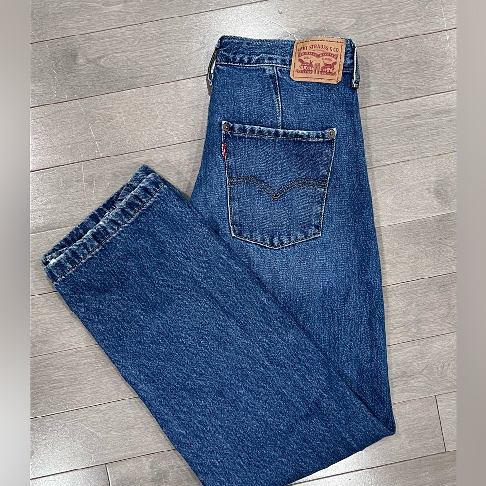 Levi’s Classic 94’s Baggy Leg, Classic Blue Denim Barrel Jeans, Wide Leg, Size28 - Picture 5 of 9